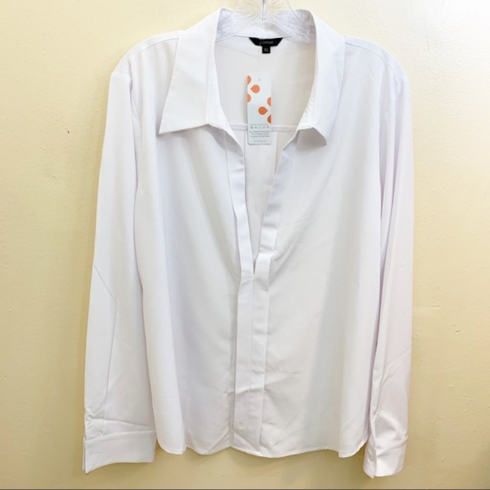 FLORYDAY LONG SLEEVE WHITE TOP SZ XL